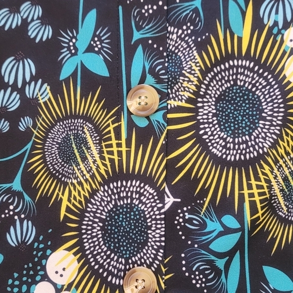 Amazon Women's Abstract Sunflower Floral Midi Dress - Picture 5 of 5